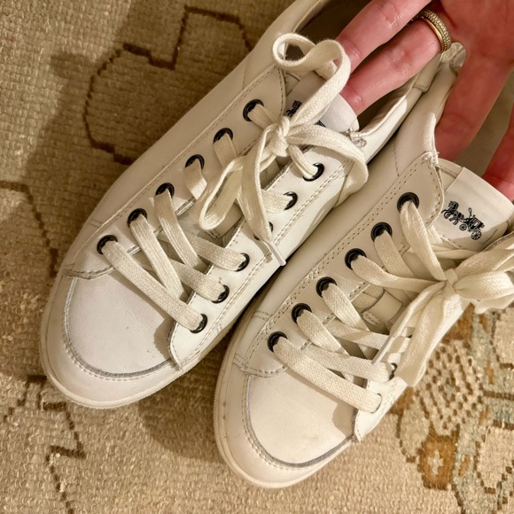 White Coach sneakers - size 9 - Picture 5 of 6